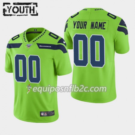 Camiseta Niño NFL Seattle Seahawks Personalizar  Nike Verde 100th